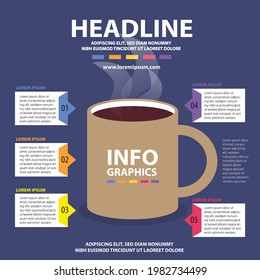  infographics template design vector illustration creative banner business concept processes 