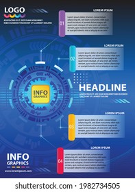 diseño de plantillas de infografía ilustración vectorial banners creativos procesos de concepto de negocio  