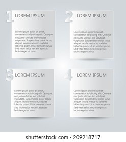 Infographics template design for website banners, business, brochure. Editable vector illustration. Newspaper style.