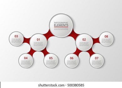 Infographics template for diagram, graph, presentation and chart. Teamwork and leadership concept. Business team. Methods of business development. Business tree hierarchy, pyramid scheme of mlm