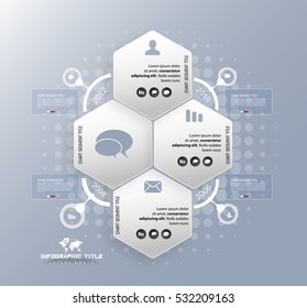 Infographics template four options, vector