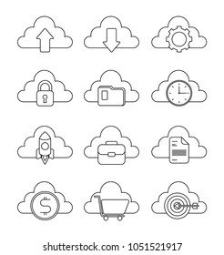 infographics template icons