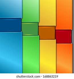 Infographics template with letters and numbers.