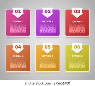Infographics template with number options for your presentation ,business, education, website, brochure and flyer