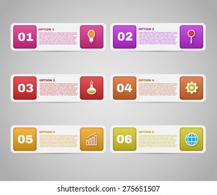 Infographics template with number options for your presentation ,business, education, website, brochure and flyer