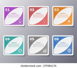 Infographics template with number options for your presentation ,business, education, website, brochure and flyer