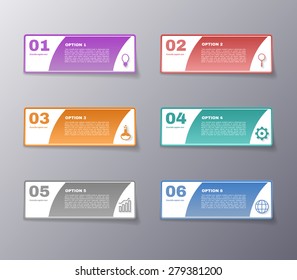 Infographics template with number options for your presentation ,business, education, website, brochure and flyer