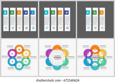 Infographics template set