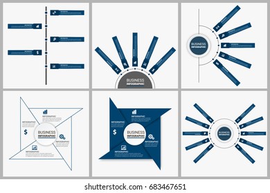 Infographics template set
