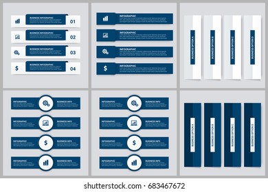 Infographics template set