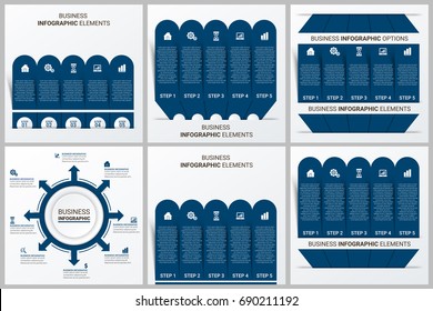 Infographics template set 