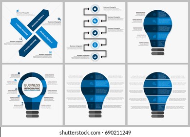 Infographics template set 