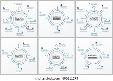 Infographics template set 