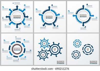 Infographics template set 