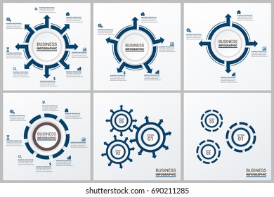 Infographics template set 