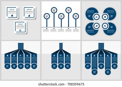 Infographics template set 