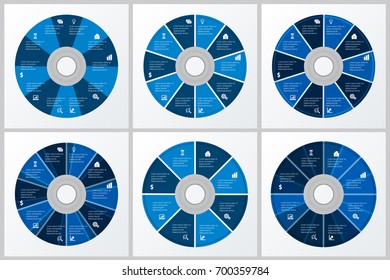 Infographics template set 