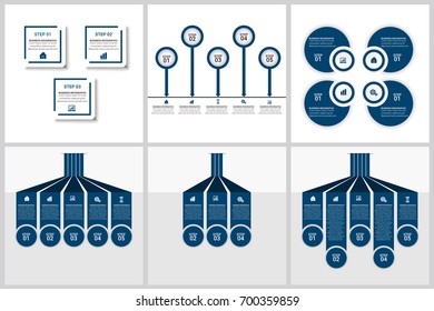 Infographics template set 