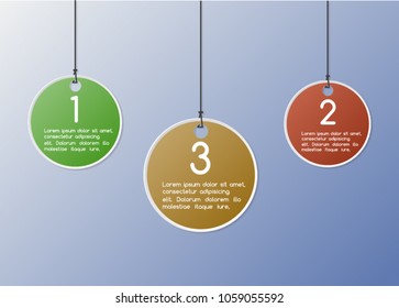 Infographics template with three option Vector for presentation,business,illustration.