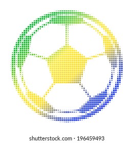 Infographics template for topic of ball Icon. Illustration for presentation, web site or print. 