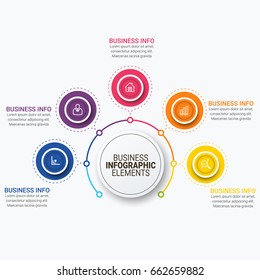 Infographics template vector