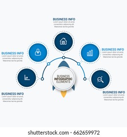 Infographics template vector