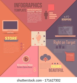 Infographics Template Web Elements 