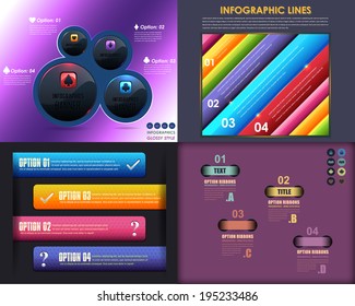 Infographics Template and Web Elements Collection