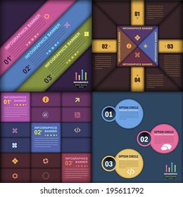 Infographics Template and Web Elements Collection