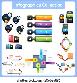 Infographics Template and Web Elements Collection