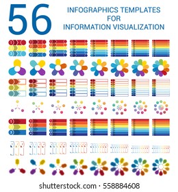  Infographics Templates for Informations Visualization, Elements,  Outline, Timelines, Pie Chart, Arrows, Area Chart, for  3, 4, 5, 6,7,8,9,10 Steps, Options, Positions, Parts, Processes 