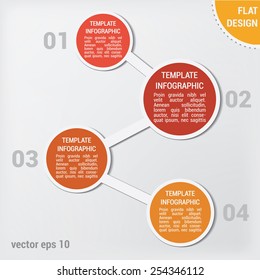 Infographics templates for web design. Minimalistic vector flat design