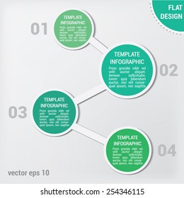Infographics templates for web design. Minimalistic vector flat design