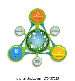 infographics theme of nature