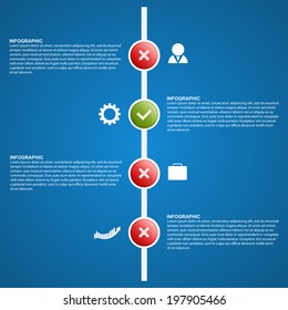 Infographics timeline concept.