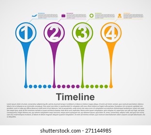 Infographics timeline concept.