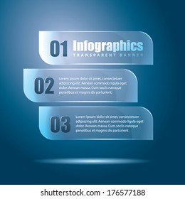 Infographics transparent banner