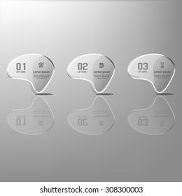 Infographics transparent banner