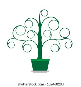 Infographics Tree. Vector illustration