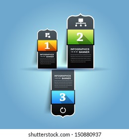 Infographics Vector Background Number Options Banner & Card