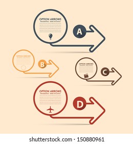 Infographics Vector Background Number Options Banner & Card
