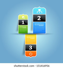 Infographics Vector Background Number Options Banner & Card