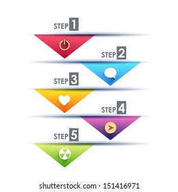 Infographics Vector Background Number Options Banner & Card