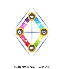 Infographics Vector Background Number Options Banner & Card