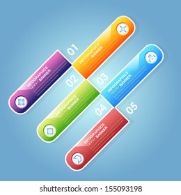 Infographics Vector Background Number Options Banner & Card