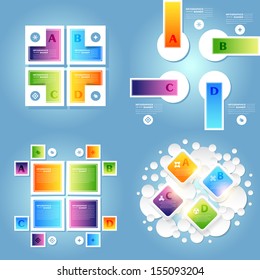Infographics Vector Background Number Options Banner & Card