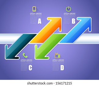 Infographics Vector Background Number Options Banner & Card