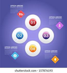 Infographics Vector Background Number Options Banner & Card