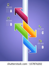 Infographics Vector Background Number Options Banner & Card