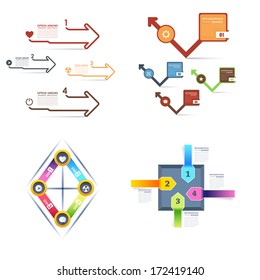 Infographics Vector Background Number Options Banner & Card